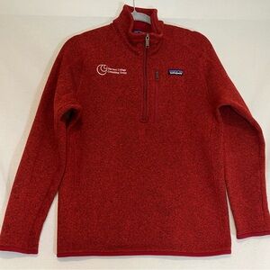 Patagonia Better Sweater Mens 1/4 Zip Fleece Jacket Embroidered Medium Logo *